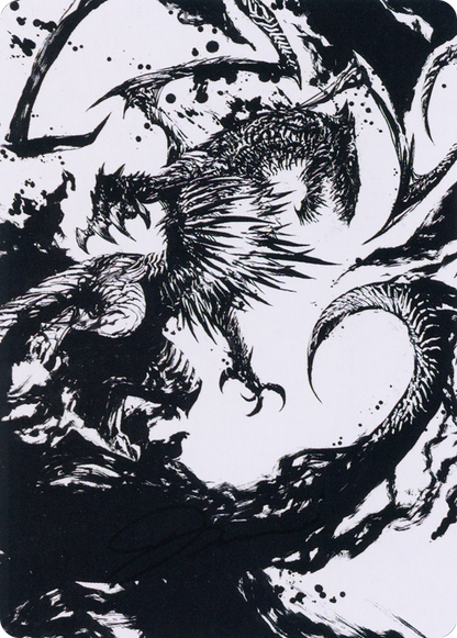 Skithiryx, the Blight Dragon // Skithiryx, the Blight Dragon (AMOM-071) (Borderless) [March of the Machine Art Series] Foil