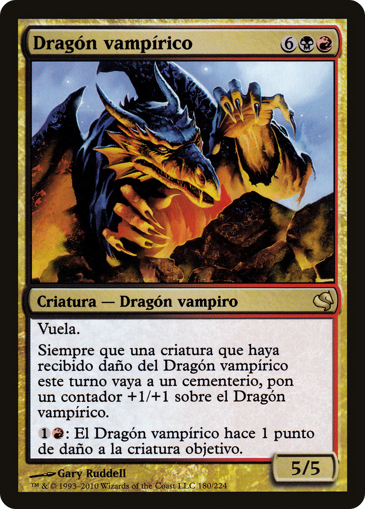 Vampiric Dragon (Spanish) - "Dragon vampirico" (PS11-180) [Salvat 2011]