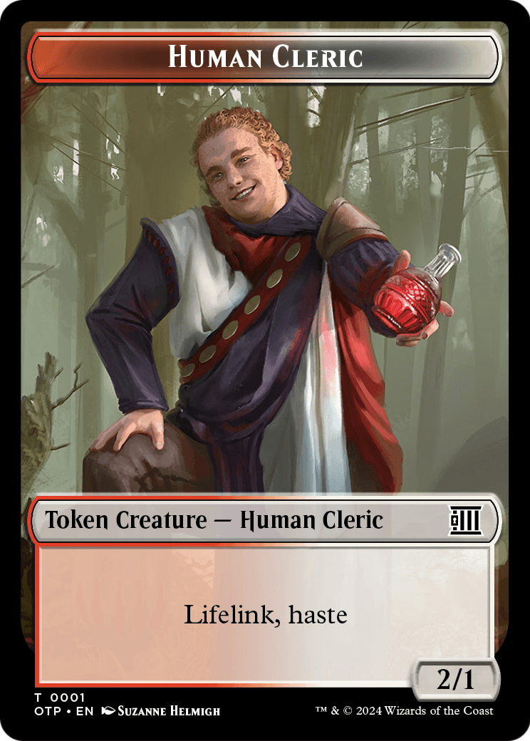 Human Cleric (TOTP-001) [Breaking News Tokens] Foil