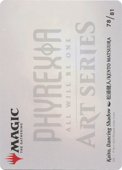 Kaito, Dancing Shadow // Kaito, Dancing Shadow (AONE-078) (Borderless) [Phyrexia: All Will Be One Art Series] Foil