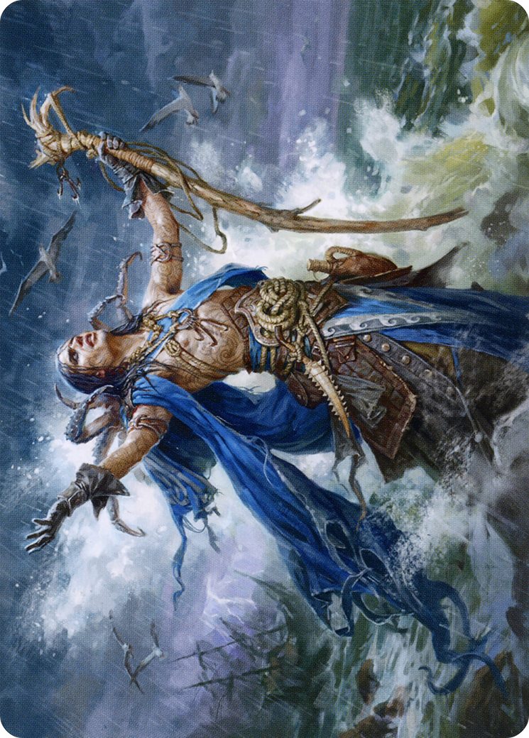 Lier, Disciple of the Drowned // Lier, Disciple of the Drowned (AMID-025) (Borderless) [Midnight Hunt Art Series]