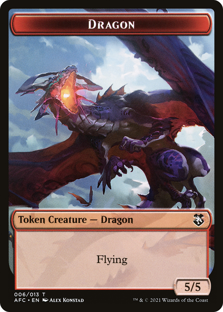 Dragon (TAFC-006) [Forgotten Realms Commander Tokens]