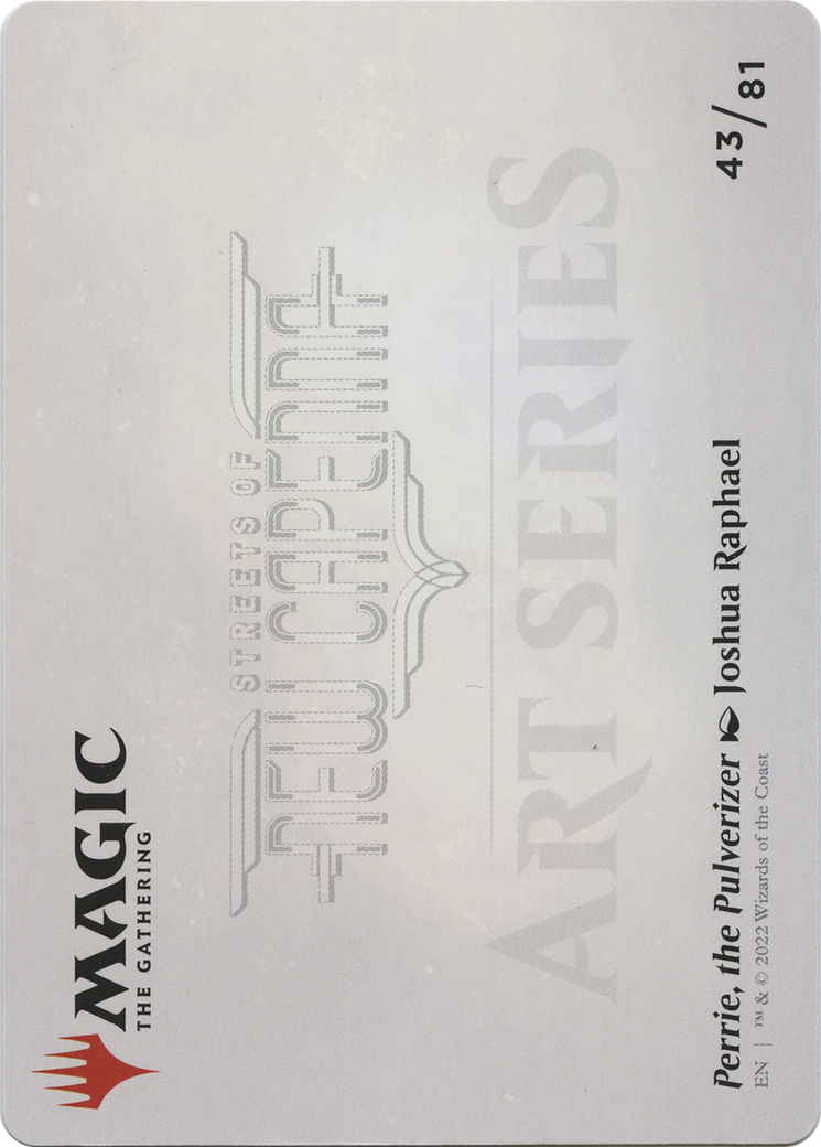 Perrie, the Pulverizer // Perrie, the Pulverizer (ASNC-043) (Borderless) [New Capenna Art Series] Foil