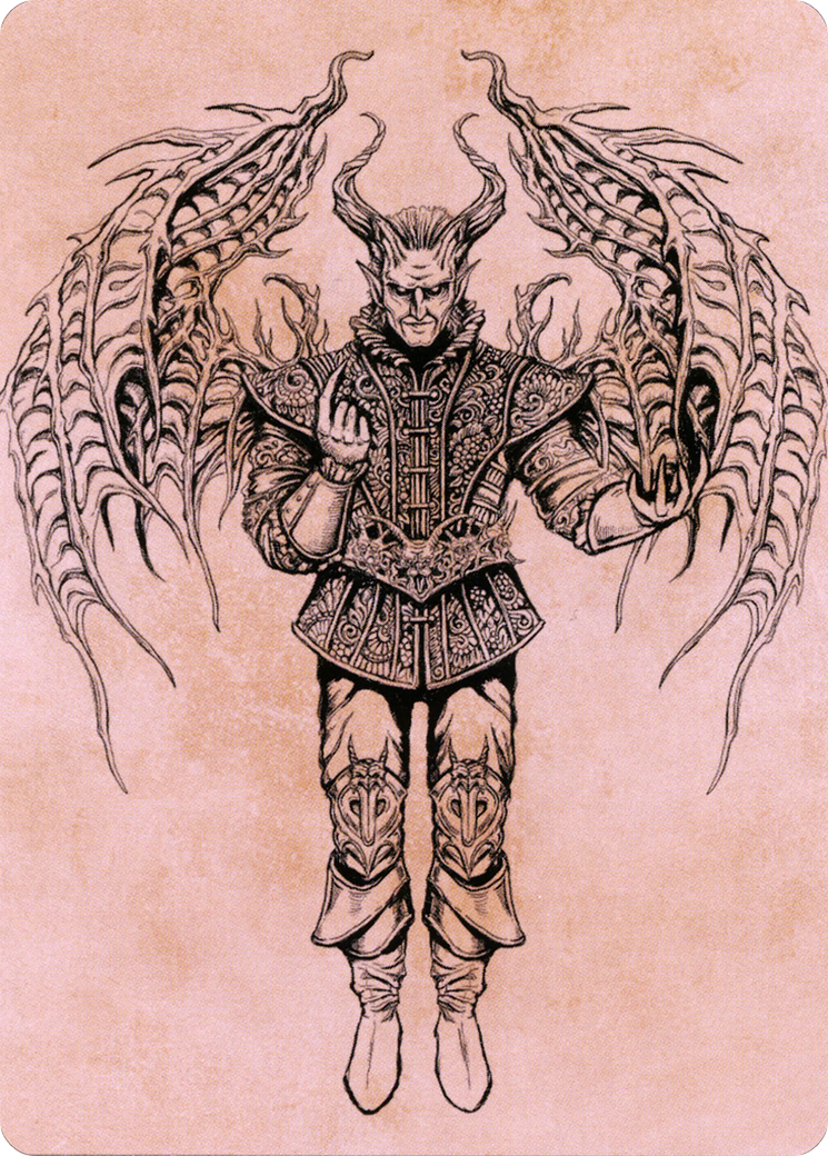 Raphael, Fiendish Savior // Raphael, Fiendish Savior (ACLB-075) (Borderless) [Battle for Baldur's Gate Art Series] Foil