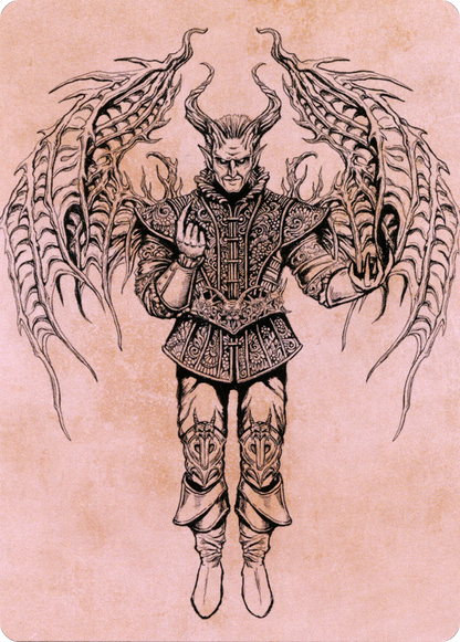 Raphael, Fiendish Savior // Raphael, Fiendish Savior (ACLB-075) (Borderless) [Battle for Baldur's Gate Art Series]