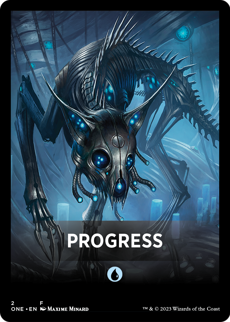 Progress (FONE-002) [Phyrexia: All Will Be One Jumpstart Front Cards]