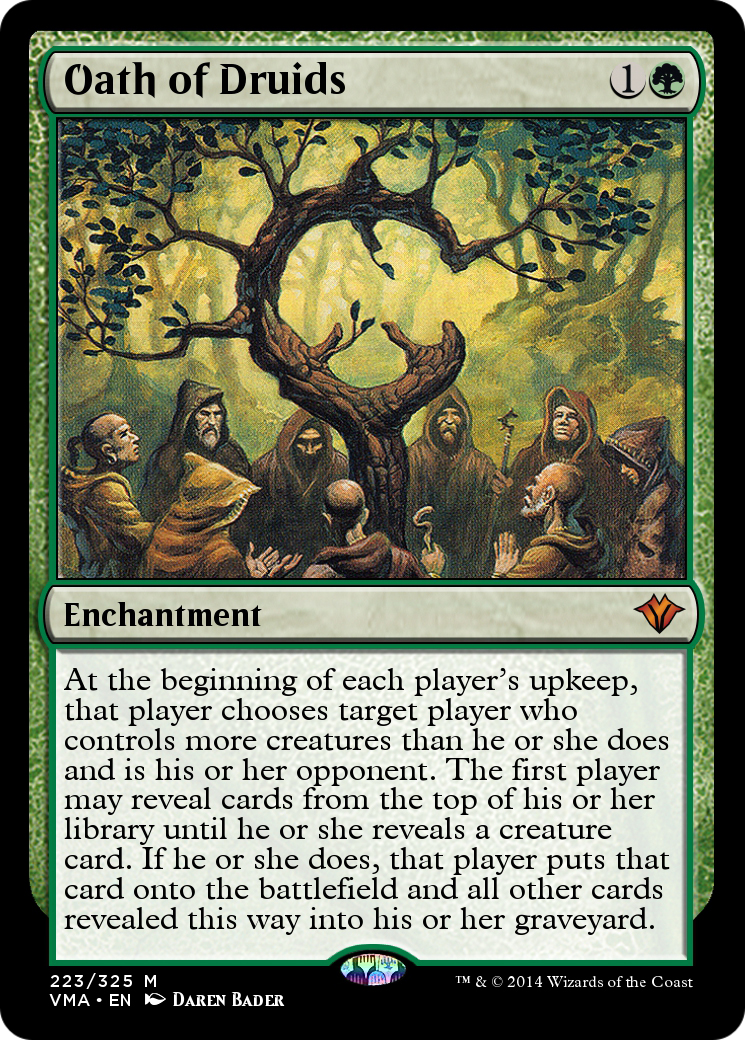 Oath of Druids (VMA-223) [Vintage Masters] Foil