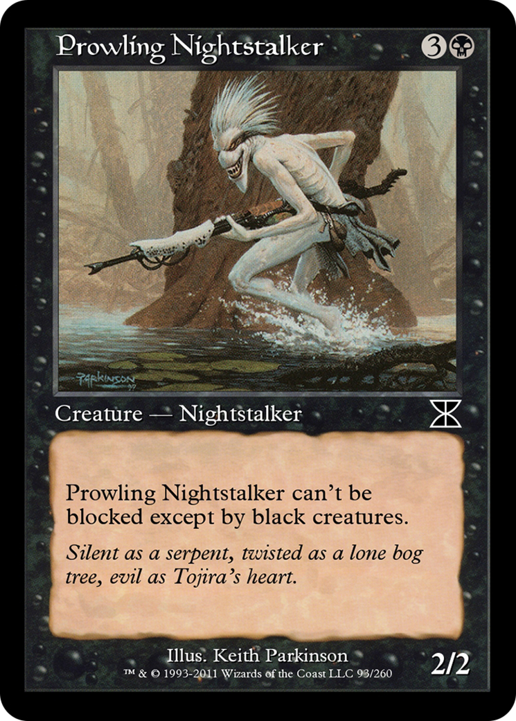 Prowling Nightstalker (ME4-093) [Masters Edition IV] Foil