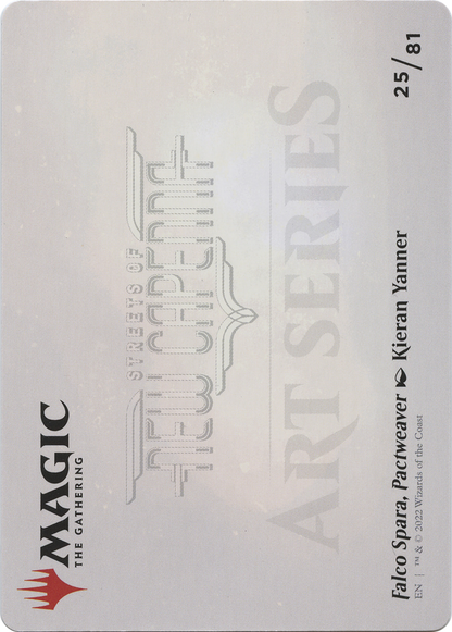 Falco Spara, Pactweaver // Falco Spara, Pactweaver (ASNC-025) (Borderless) [New Capenna Art Series] Foil