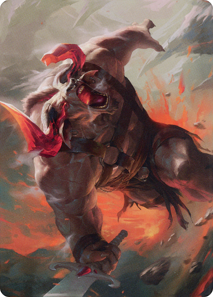 Furious Bellow // Furious Bellow (ADMU-031) (Borderless) [Dominaria United Art Series] Foil