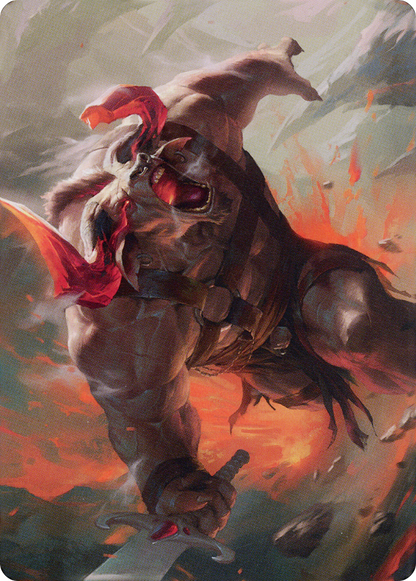 Furious Bellow // Furious Bellow (ADMU-031) (Borderless) [Dominaria United Art Series]