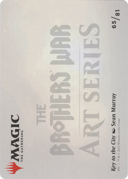 Key to the City // Key to the City (ABRO-065) (Borderless) [The Brothers' War Art Series] Foil