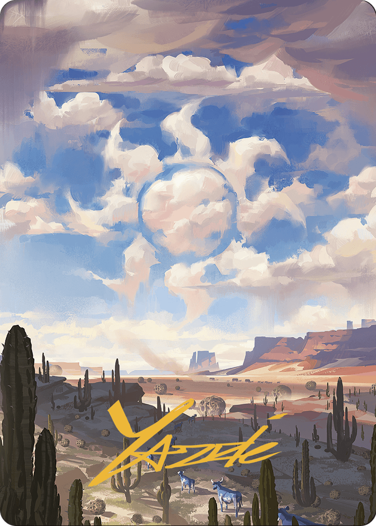 Plains // Plains (AOTJ-036) (Borderless) [Outlaws of Thunder Junction Art Series]
