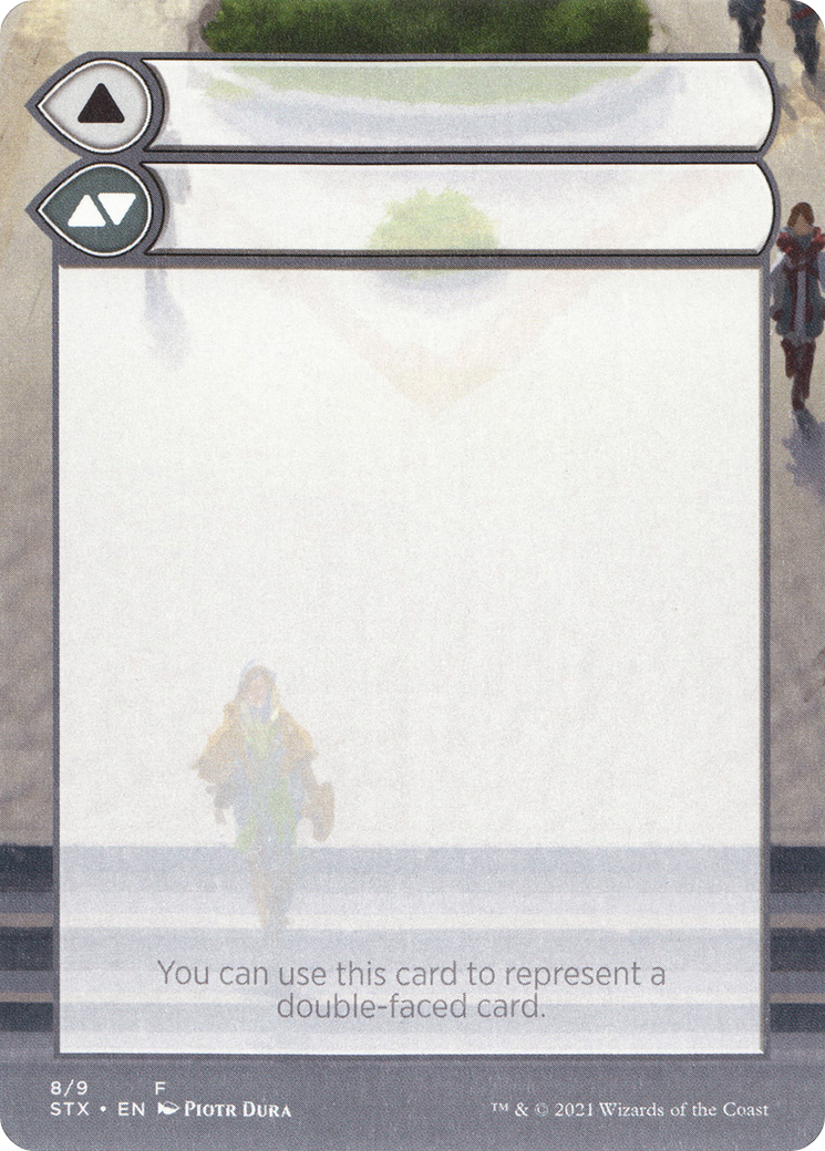 Double-Faced Substitute Card (SSTX-008) (Borderless) [Strixhaven: School of Mages Substitute Cards]