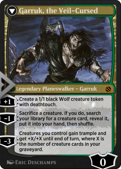 Garruk Relentless // Garruk, the Veil-Cursed (SIS-049) [Shadows of the Past]