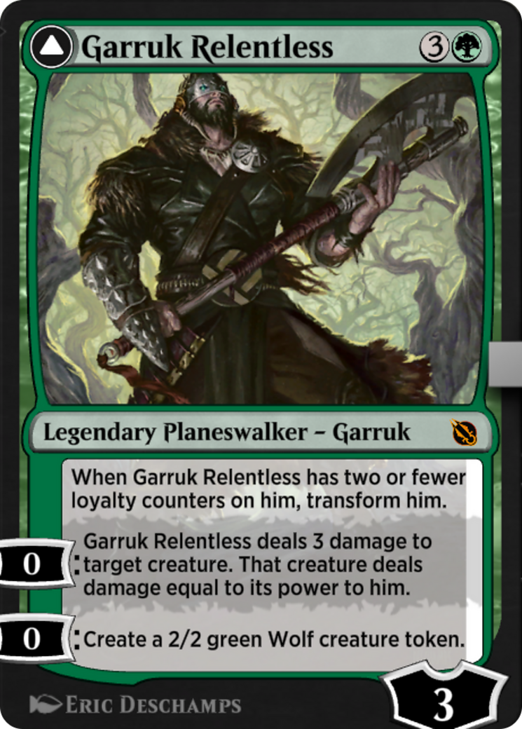 Garruk Relentless // Garruk, the Veil-Cursed (SIS-049) [Shadows of the Past]