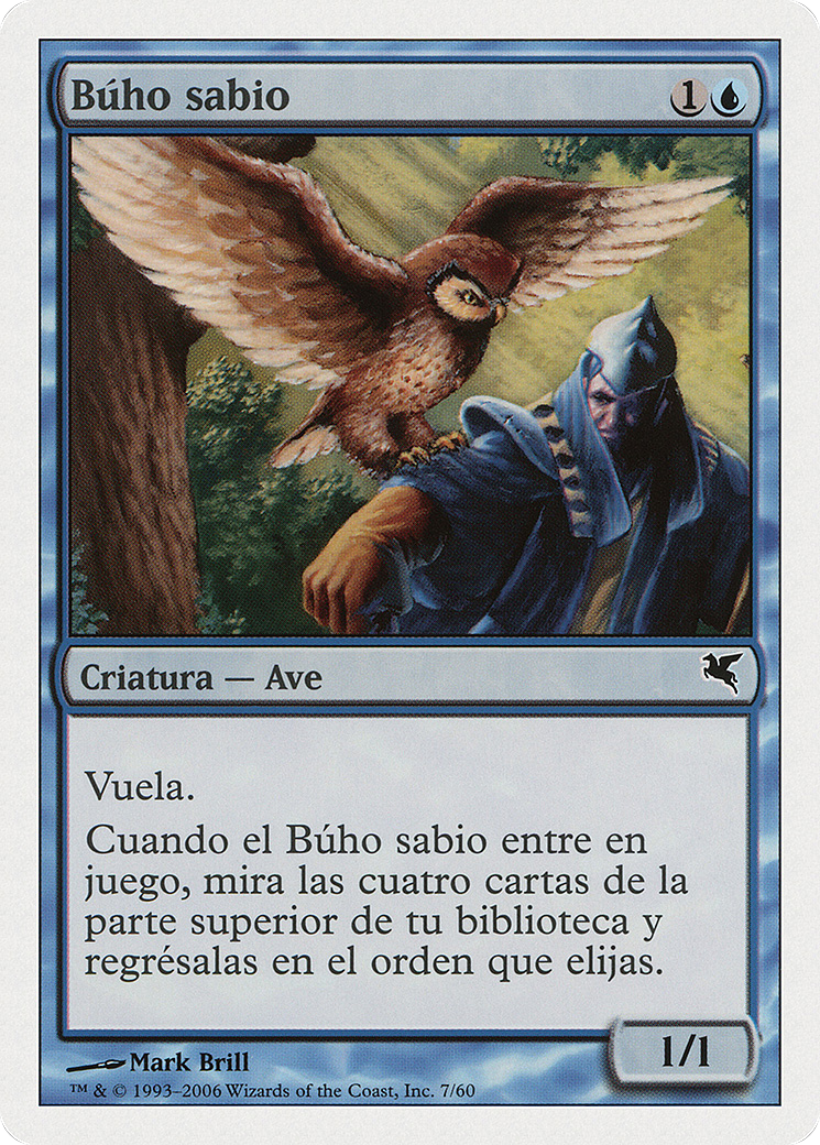 Sage Owl (Spanish) - "Búho sabio" (PSAL-0E7) [Salvat 2005]