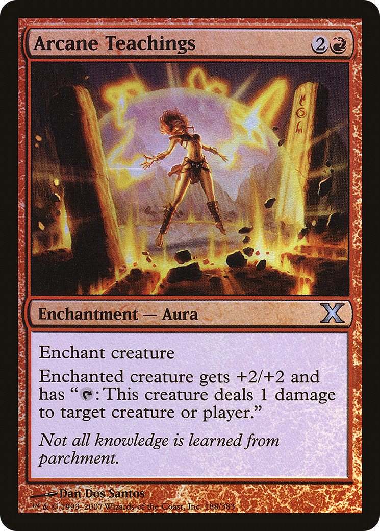 Arcane Teachings (10E-188★) [Tenth Edition] Foil