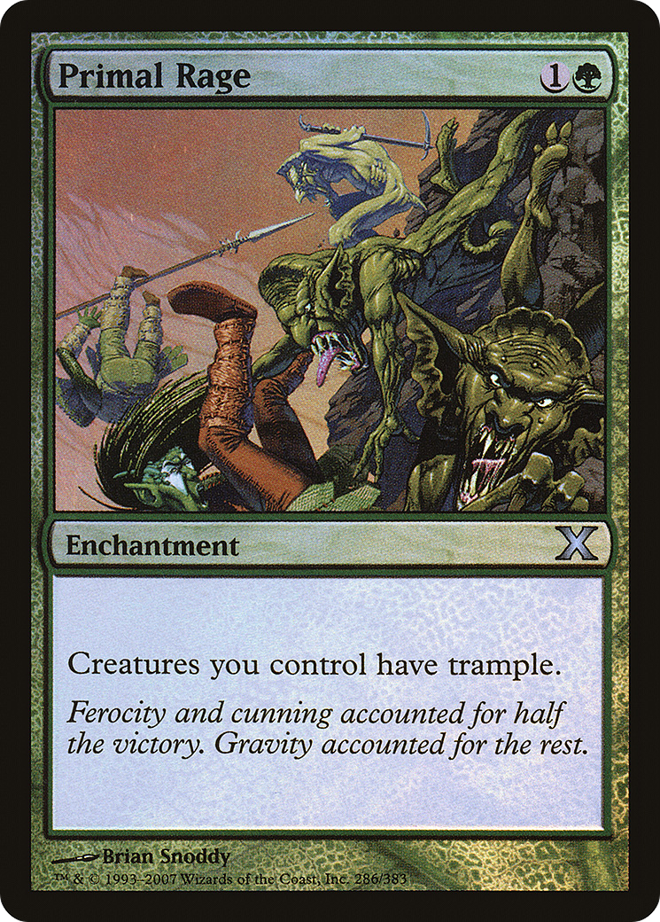 Primal Rage (10E-286★) [Tenth Edition] Foil