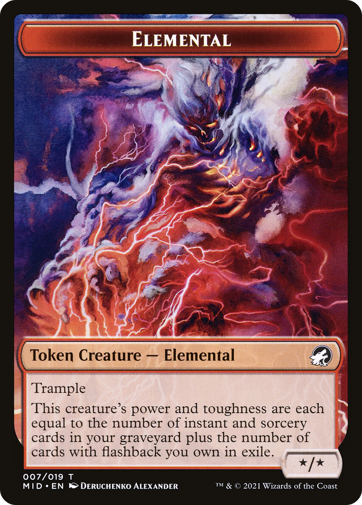Elemental (TMID-007) [Innistrad: Midnight Hunt Tokens]
