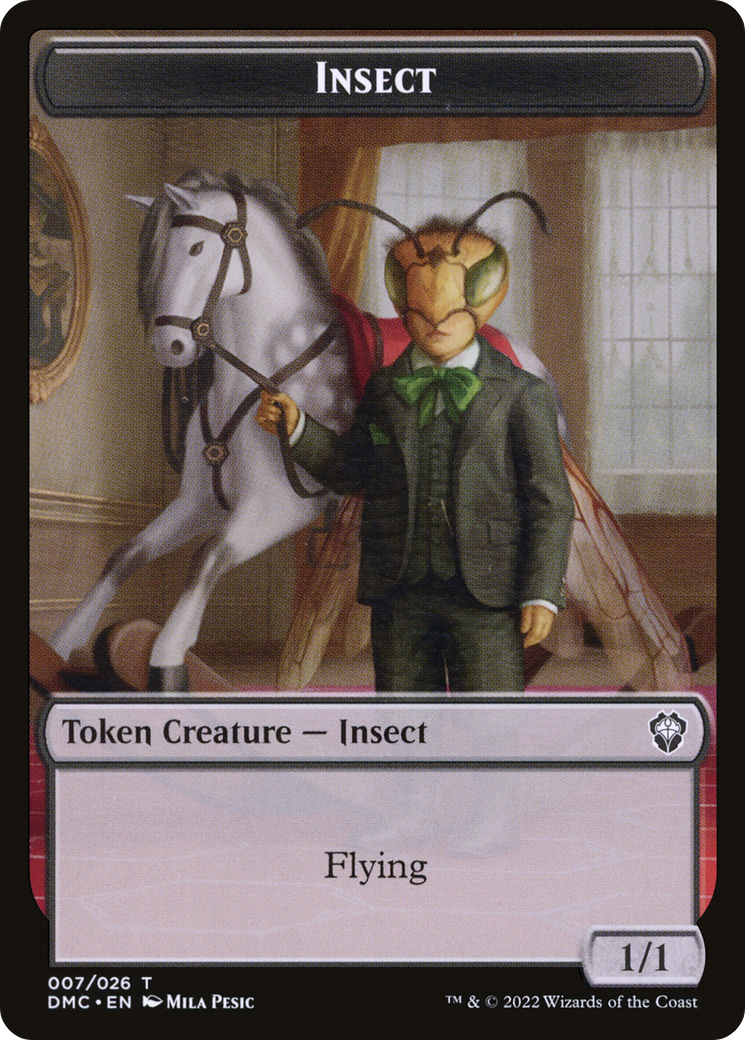 Insect (TDMU-007) [Dominaria United Tokens] Foil