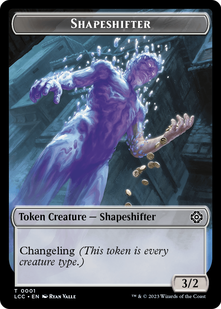 Shapeshifter (TLCC-001) [The Lost Caverns of Ixalan Commander Tokens] Foil