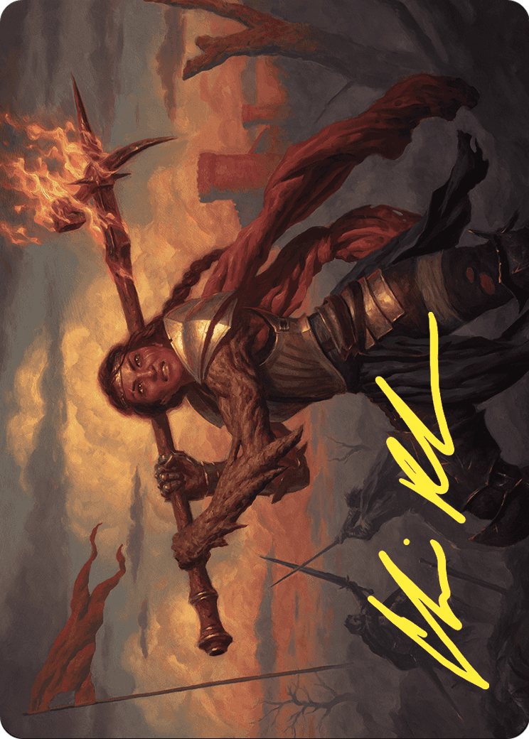 Imodane, the Pyrohammer // Imodane, the Pyrohammer (AWOE-018) (Borderless) [Wilds of Eldraine Art Series]