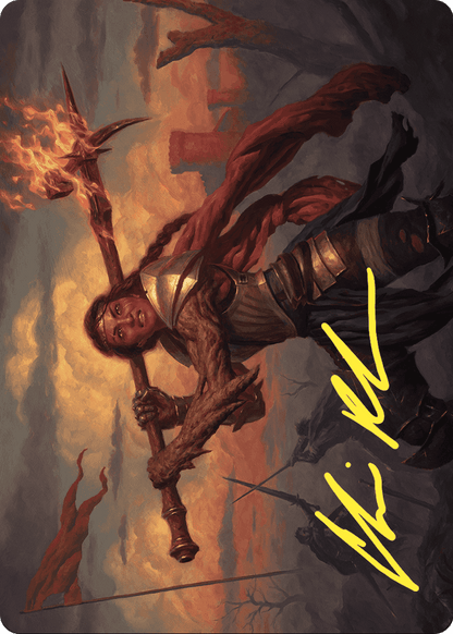 Imodane, the Pyrohammer // Imodane, the Pyrohammer (AWOE-018) (Borderless) [Wilds of Eldraine Art Series] Foil