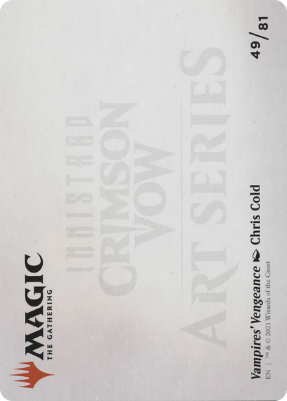 Vampires' Vengeance // Vampires' Vengeance (AVOW-049) (Borderless) [Crimson Vow Art Series] Foil
