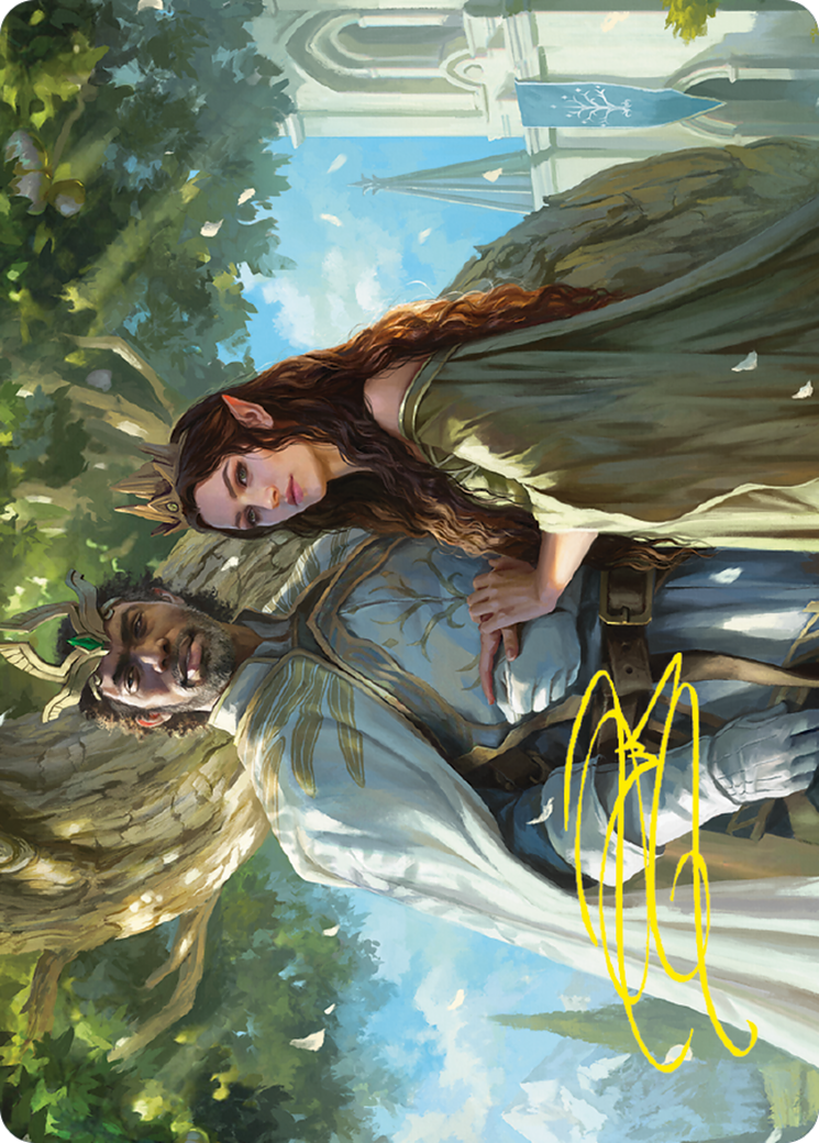 Aragorn and Arwen, Wed // Aragorn and Arwen, Wed (ALTR-033) (Borderless) [Tales of Middle-earth Art Series]
