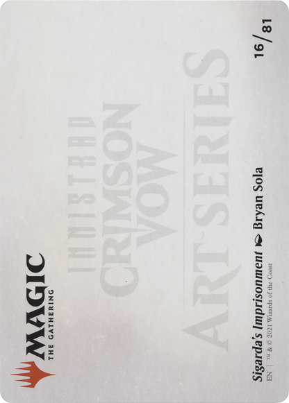 Sigarda's Imprisonment // Sigarda's Imprisonment (AVOW-016) (Borderless) [Crimson Vow Art Series]
