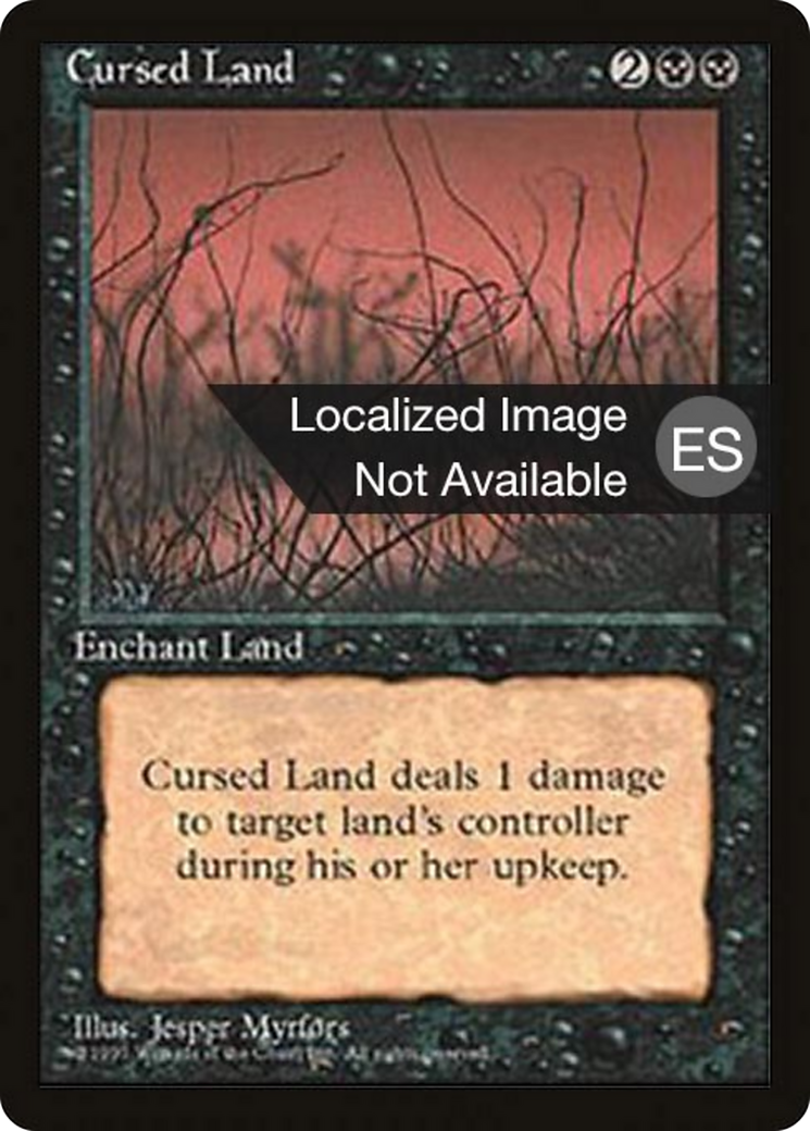 Cursed Land (4BB-127) [Fourth Edition Foreign Black Border]