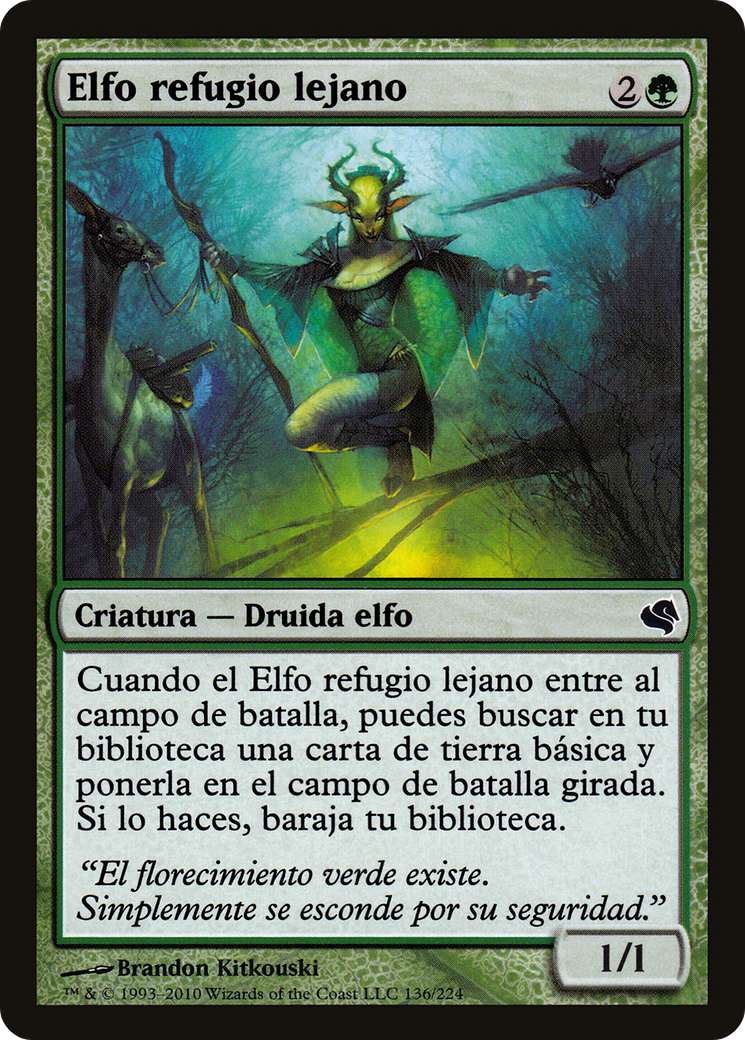 Farhaven Elf (Spanish) - "Elfo refugio lejano" (PS11-136) [Salvat 2011]