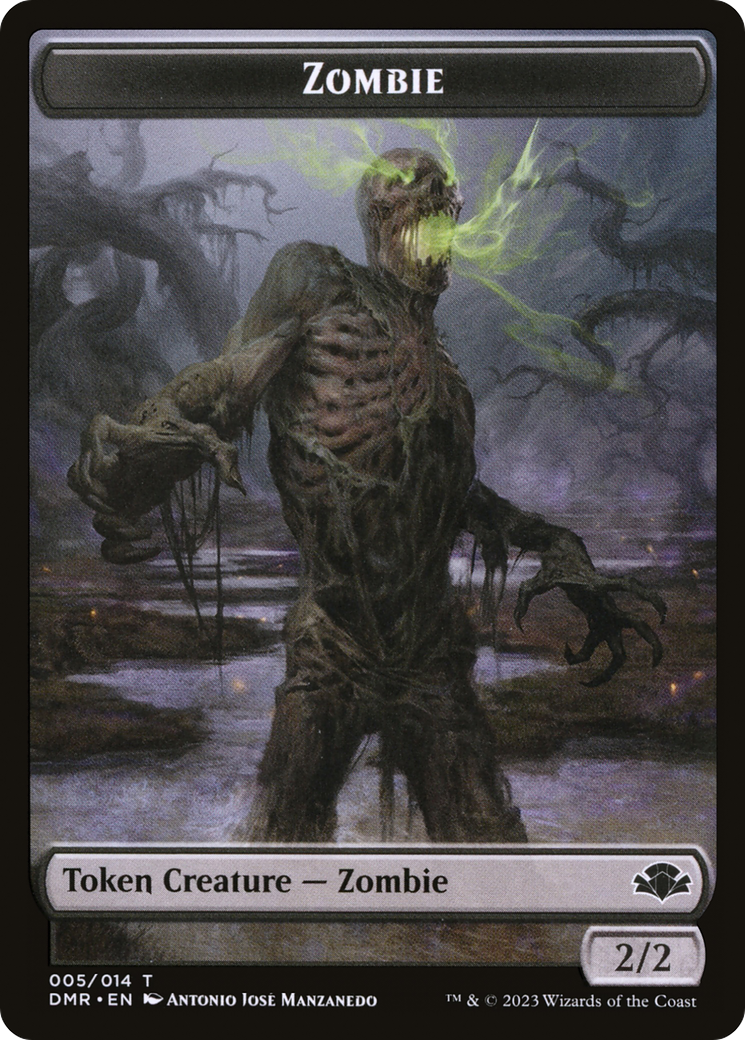 Zombie (TDMR-005) [Dominaria Remastered Tokens]