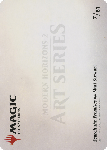 Search the Premises // Search the Premises (AMH2-007) (Borderless) [Modern Horizons 2 Art Series] Foil