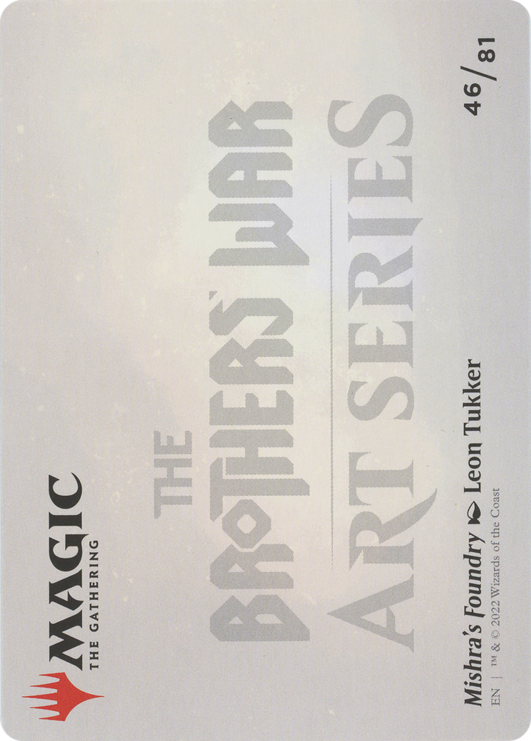 Mishra's Foundry // Mishra's Foundry (ABRO-046) (Borderless) [The Brothers' War Art Series] Foil