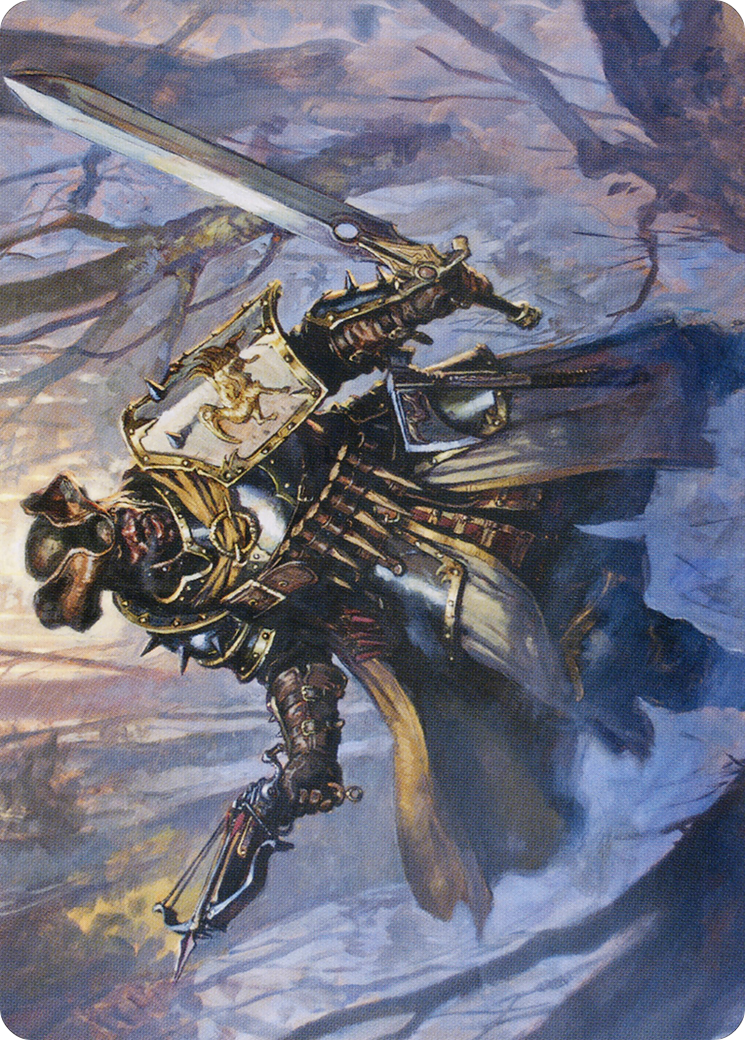 Brutal Cathar // Brutal Cathar (AMID-013) (Borderless) [Midnight Hunt Art Series] Foil