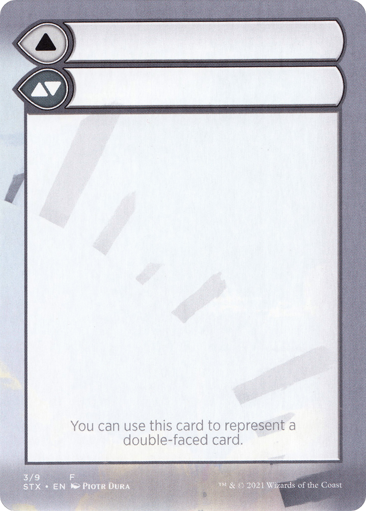 Double-Faced Substitute Card (SSTX-003) (Borderless) [Strixhaven: School of Mages Substitute Cards]