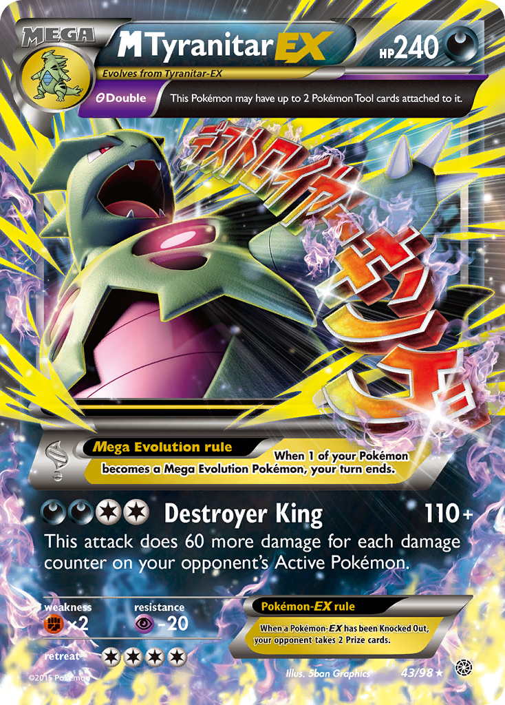 M Tyranocif EX (43/98) [XY : Origines Antiques]