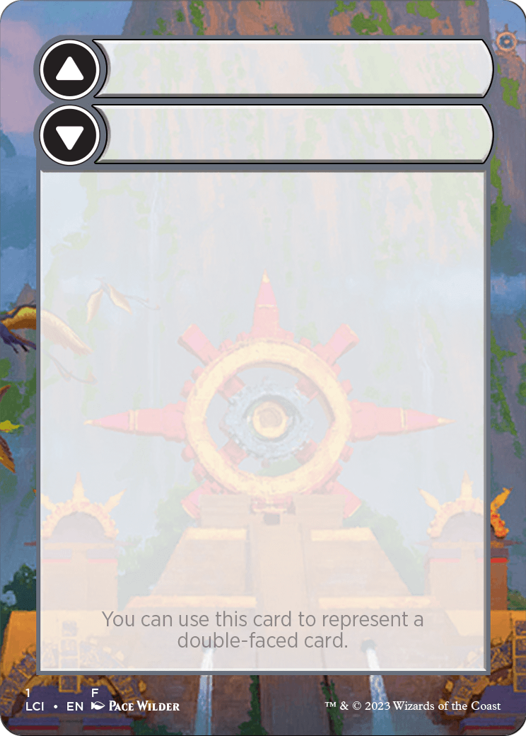 Double-Faced Substitute Card (SLCI-001) (Borderless) [The Lost Caverns of Ixalan Substitute Cards]