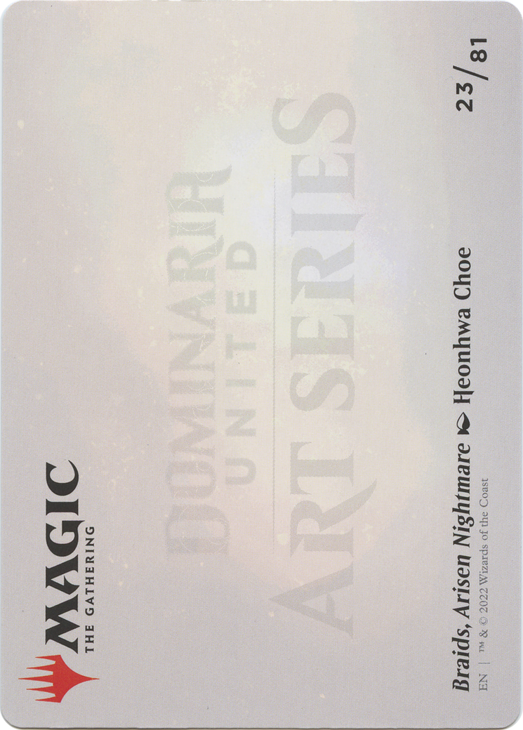 Braids, Arisen Nightmare // Braids, Arisen Nightmare (ADMU-023) (Borderless) [Dominaria United Art Series]