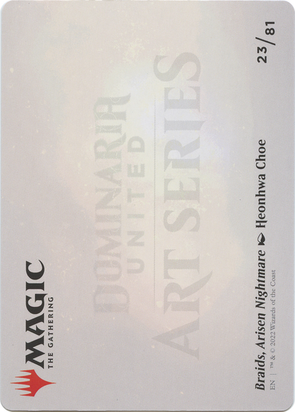 Braids, Arisen Nightmare // Braids, Arisen Nightmare (ADMU-023) (Borderless) [Dominaria United Art Series] Foil