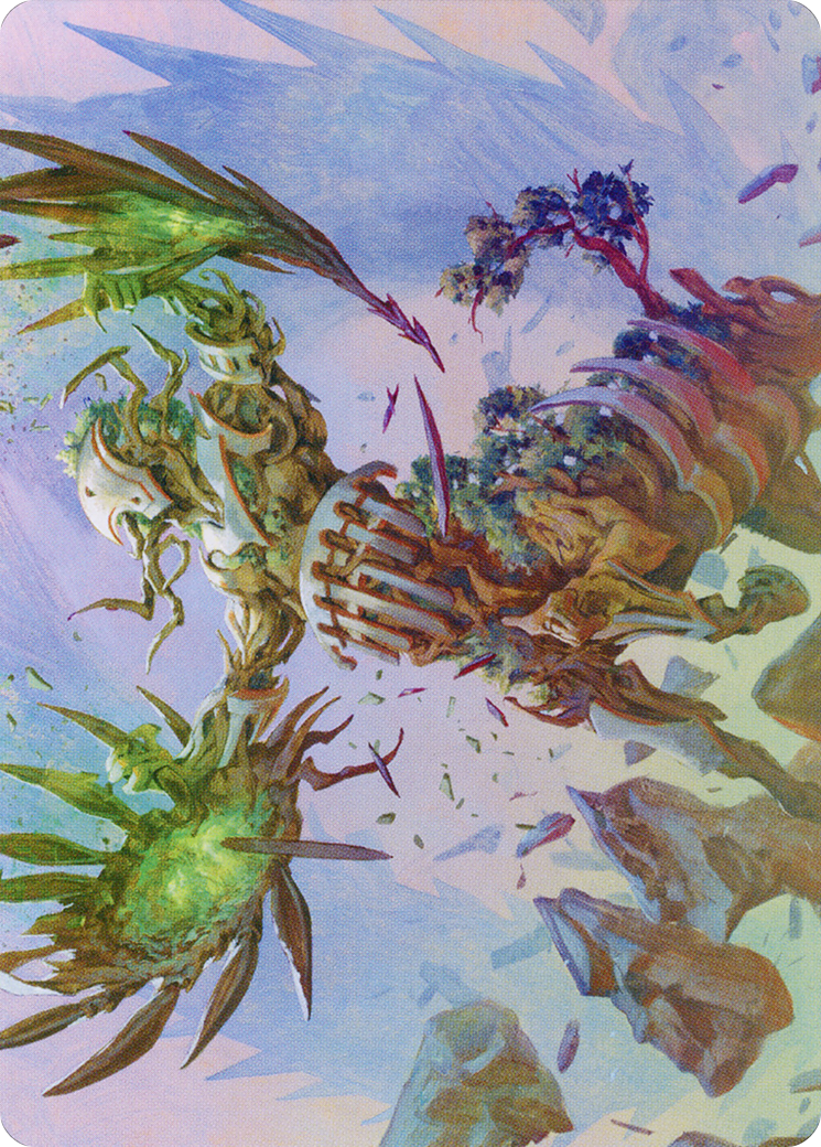 Botanical Brawler // Botanical Brawler (AMOM-043) (Borderless) [March of the Machine Art Series]