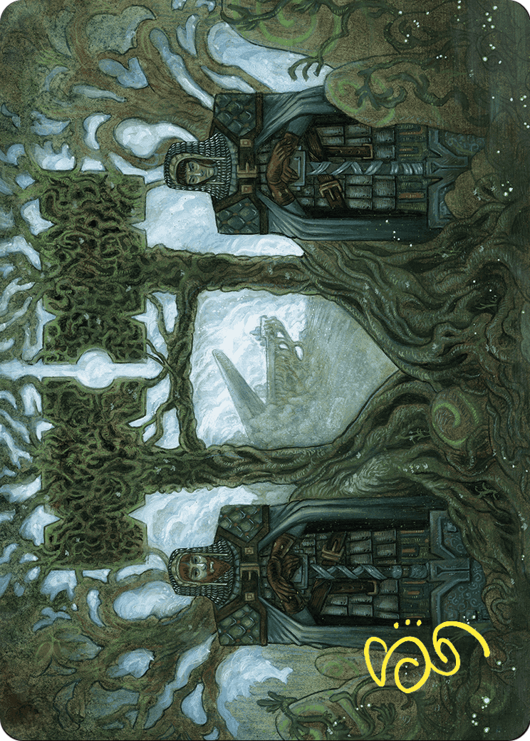 Court of Garenbrig // Court of Garenbrig (AWOE-054) (Borderless) [Wilds of Eldraine Art Series] Foil