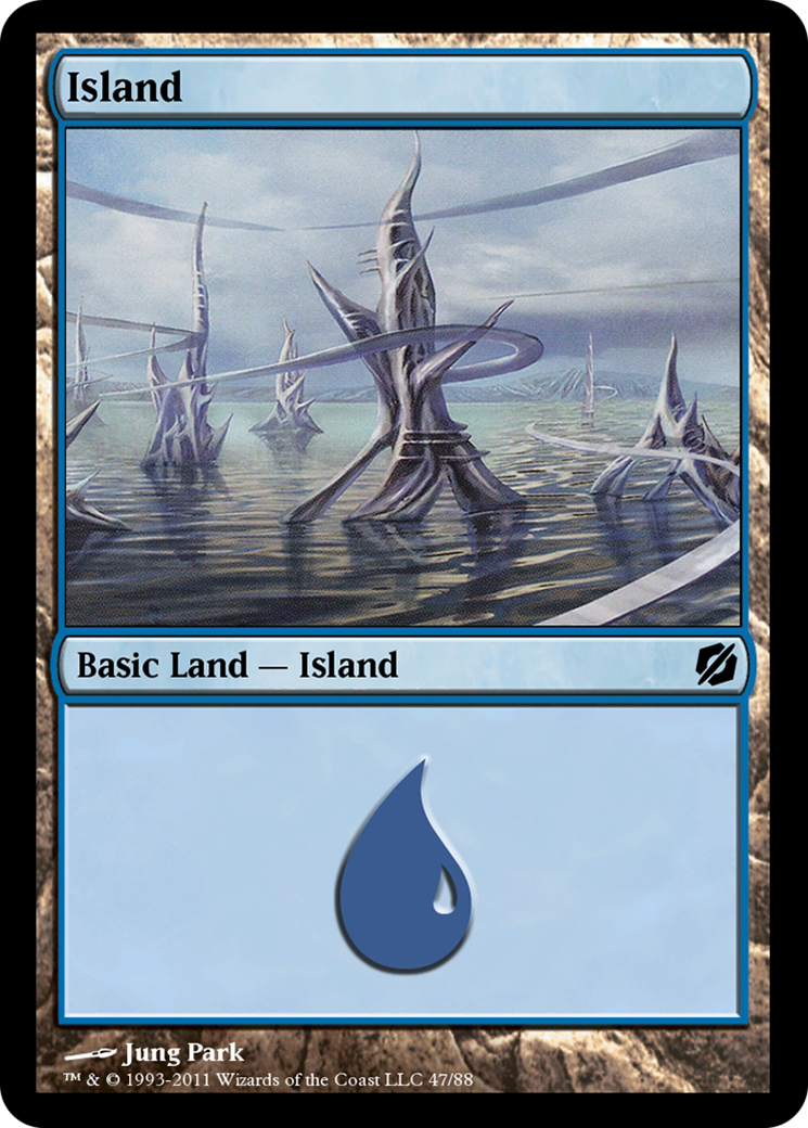 Island (TD2-047) [Duel Decks: Mirrodin Pure vs. New Phyrexia]