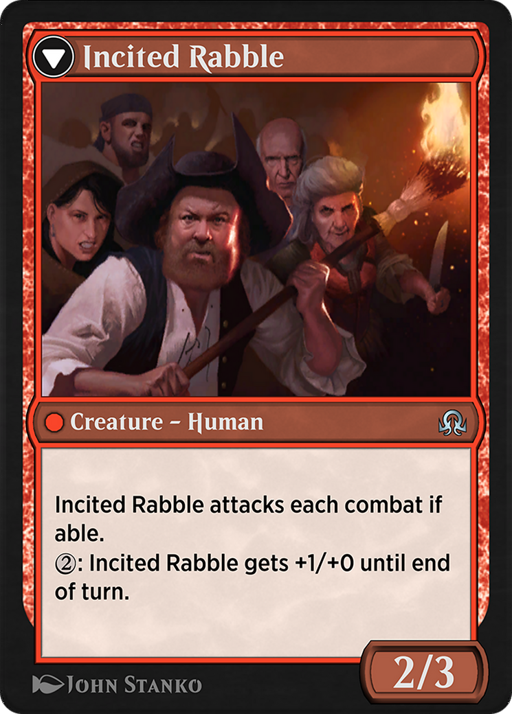 Town Gossipmonger // Incited Rabble (SIR-053) [Shadows over Innistrad Remastered]