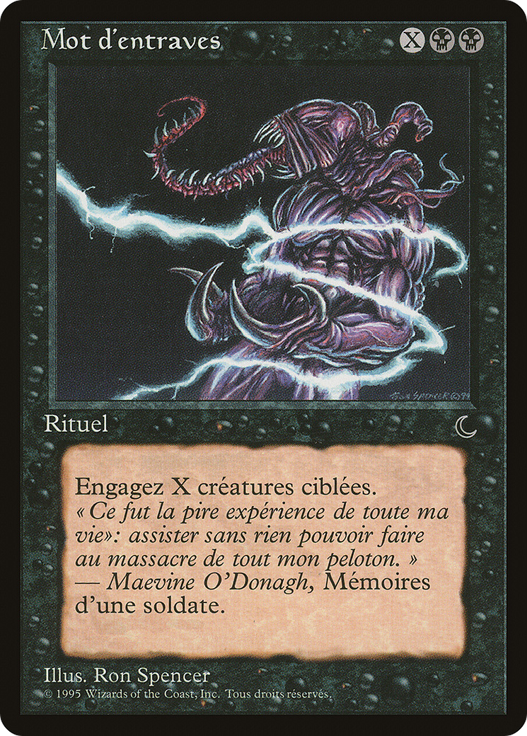 Word of Binding (French) - "Mot d'entraves" (REN-068) [Renaissance]