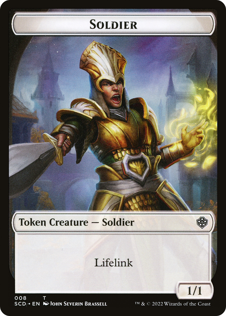 Soldier (TSCD-008) [Starter Commander Deck Tokens] Foil
