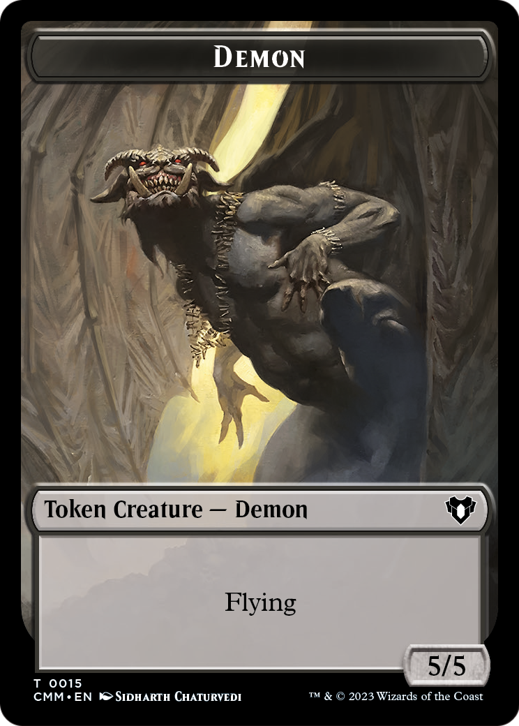 Demon (TCMM-015) [Commander Masters Tokens] Foil