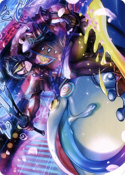 Tatsunari, Toad Rider // Tatsunari, Toad Rider (ANEO-060) (Borderless) [Neon Dynasty Art Series] Foil